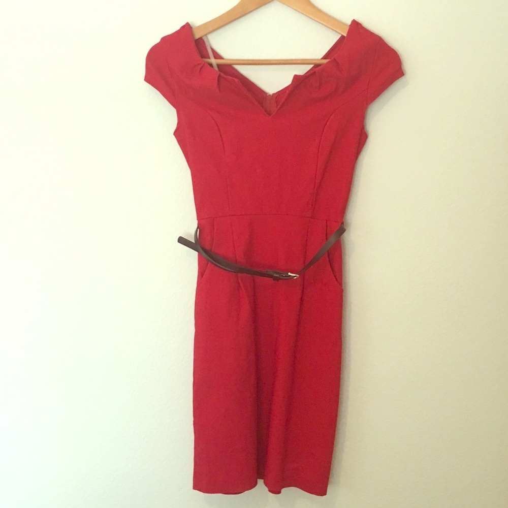 ModCloth Red Dress - Picture 3 of 5